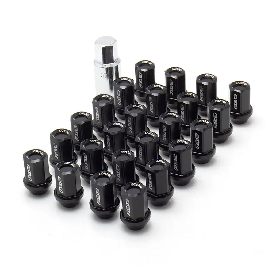 Rays Volk Racing L37 Dura Nut Set Black With Key Wdura3712150b6h 1