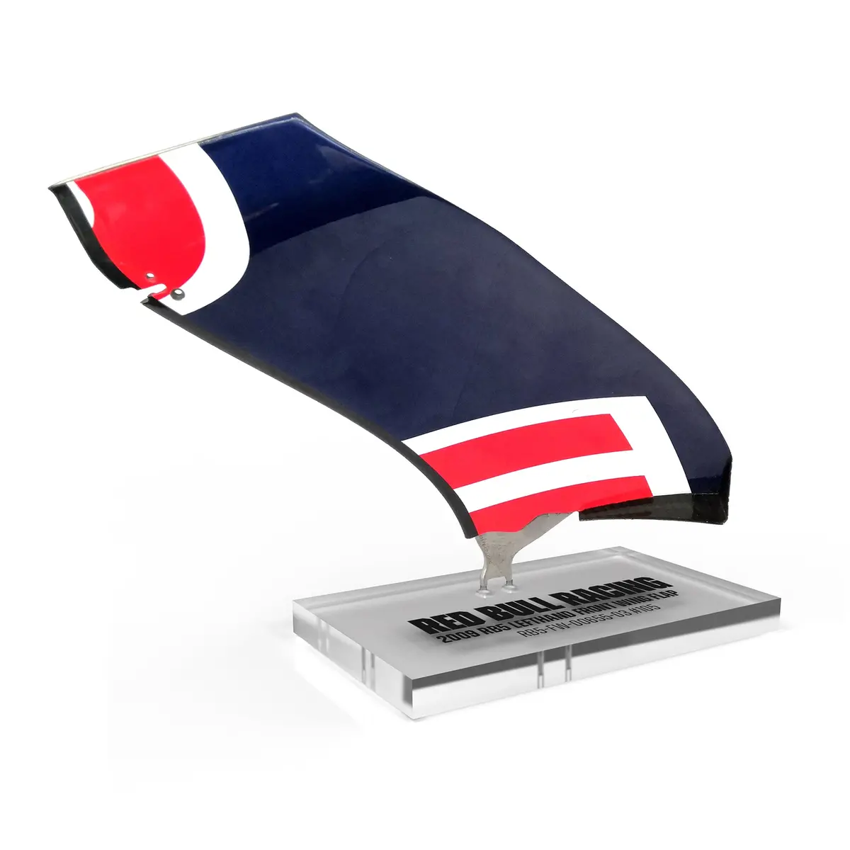 Red Bull Racing 2009 Rb5 Grand Prix Used Left Hand Front Wing Flap On Plinth 1