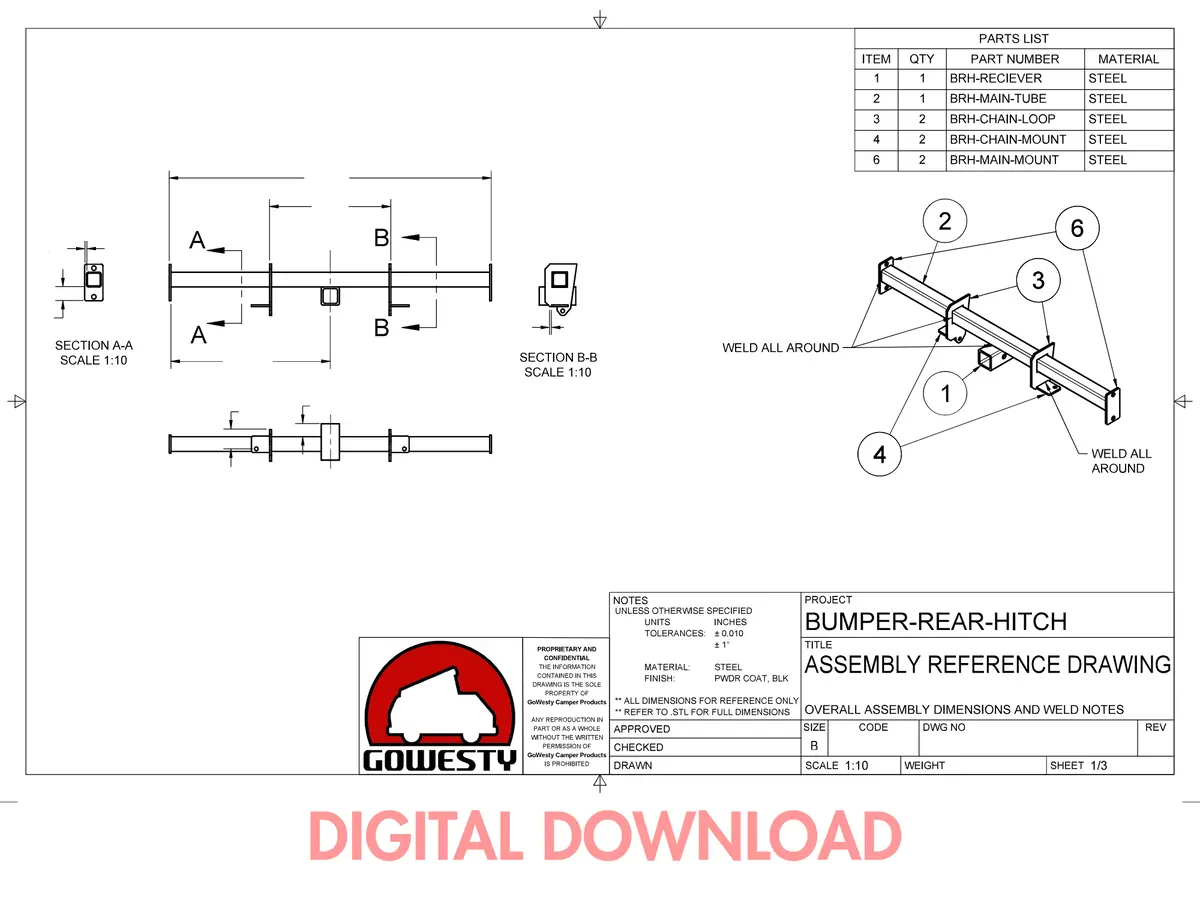 [Digital Download] Gowesty Bumper Rear Hitch 1