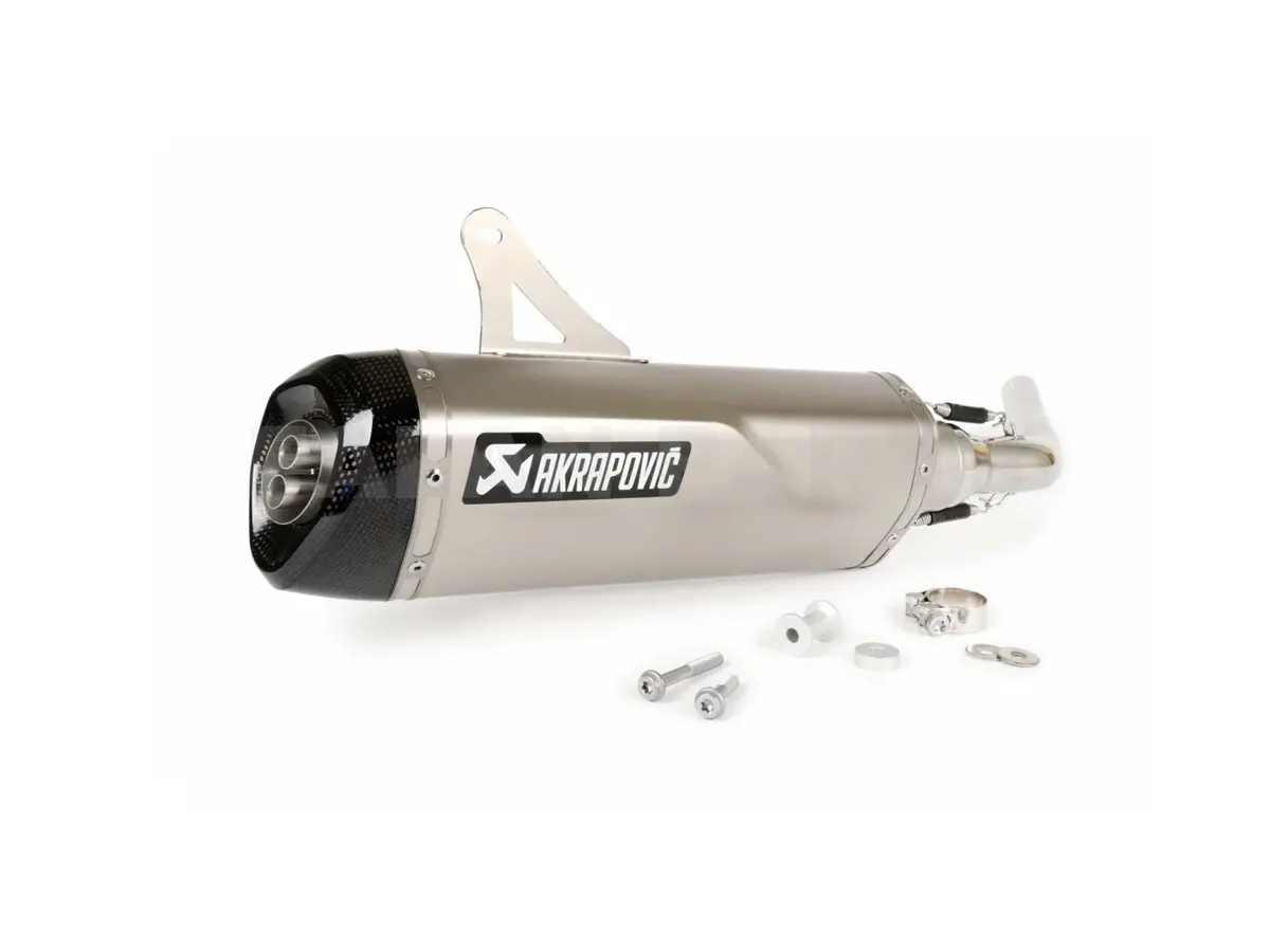 Racing Exhaust Akrapovic "Slip-On" Silver | Vespa Gts 125-300Cc I.E. Lc E3 / E4 1
