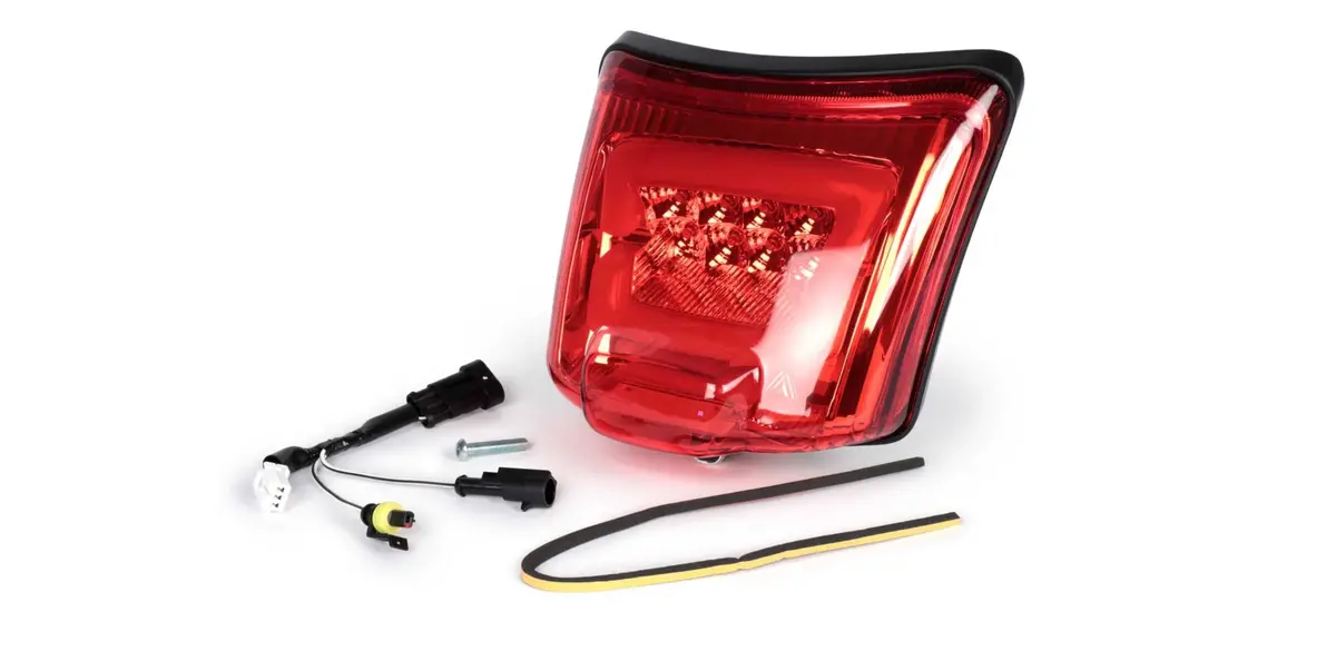 Rear Light Including Frame Moto Nostra Matt Black | Vespa Gts 125-300Cc 1