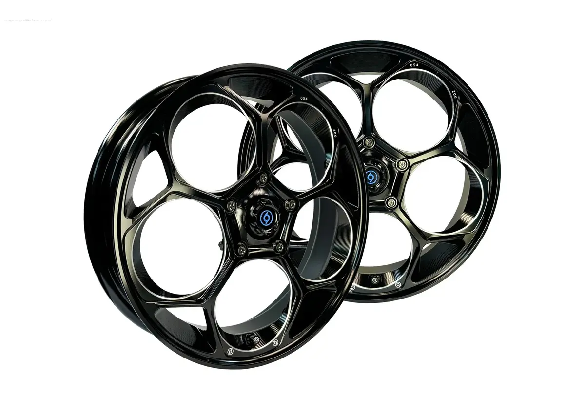 Rim Set Cnc 1O1 Factory Limited Ed-1 Black | Vespa Gts/Gts Super/Gtv/Gt 60/Gt/Gt L 125-300Cc 1
