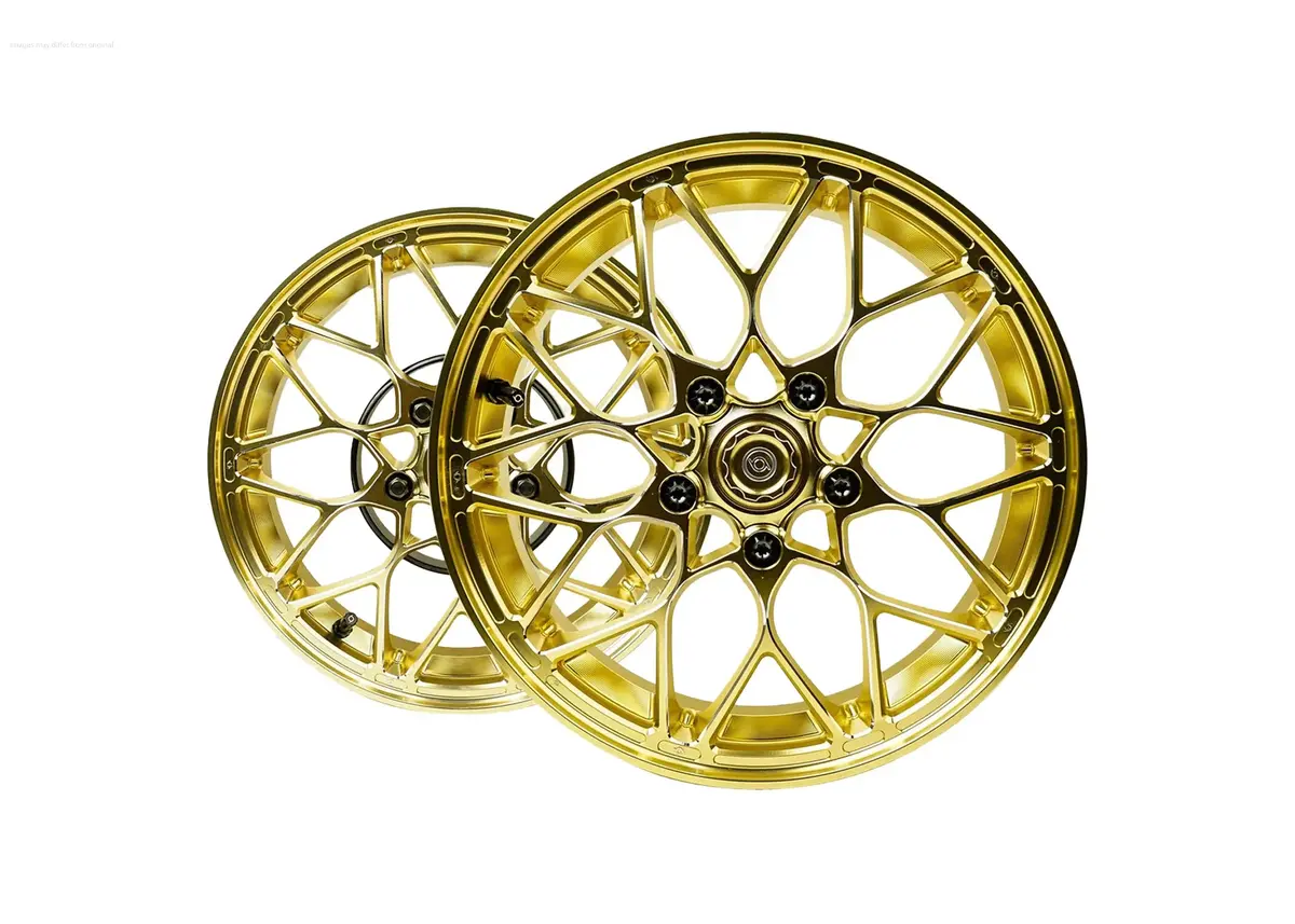 Rim Set Cnc 1O1 Factory X.I.N Gold | Vespa Gts/Gts Super/Gtv/Gt 60/Gt/Gt L 125-300Cc 1