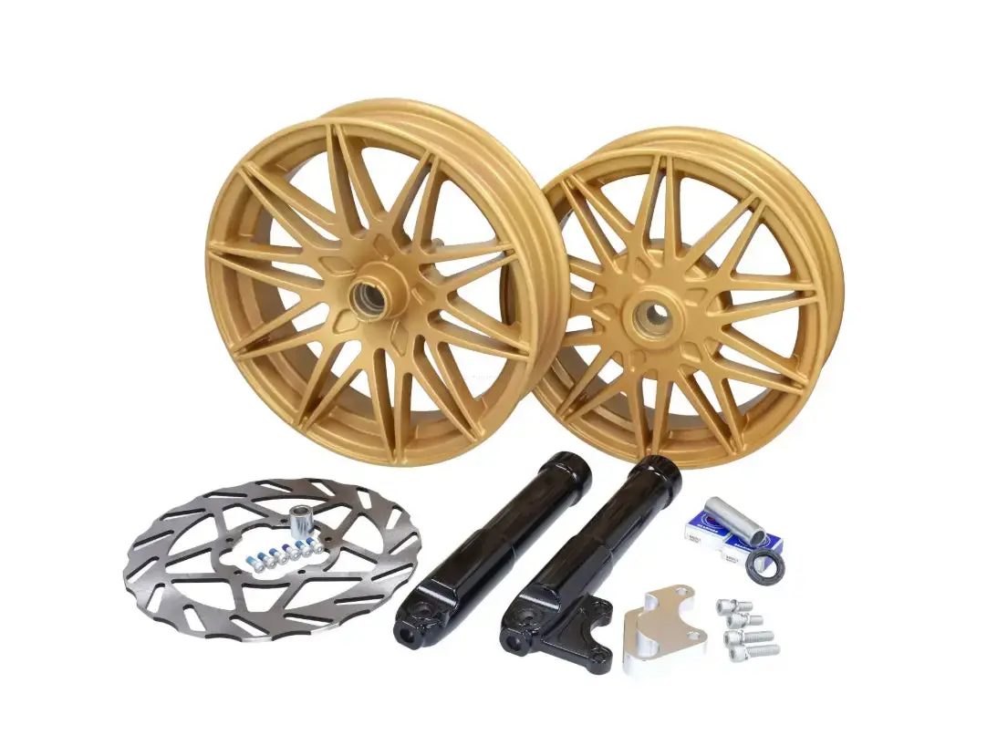 Rim Set Fast Arrow Pro 11" /12" Matt Gold | Piaggio Zip 2000 2/4T 1