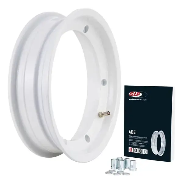 Rim Tubeless 2.0 Sip 2.50 Ø 10" | Vespa 50-125/Pv/Et3/Pk/ S/Xl/Xl2/125 Gt-Ts/ 150 Gl/Gs Vs5t/ Sprint/V/T4/Rally/Px/Pe/ Lusso/T5/Cosa/Lml Star/ Dlx/Deluxe 2T/4T 1