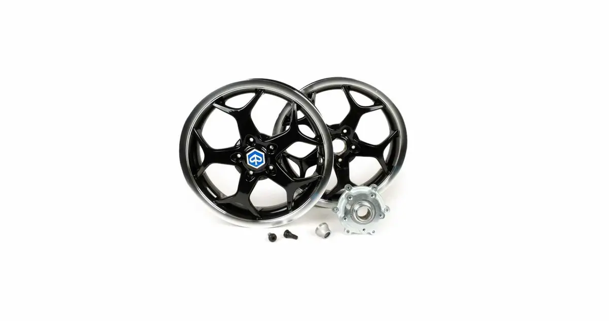 Rims Set Piaggio Black | Vespa Gt/Gts/ Gtv/Gtl 125-300Cc 1