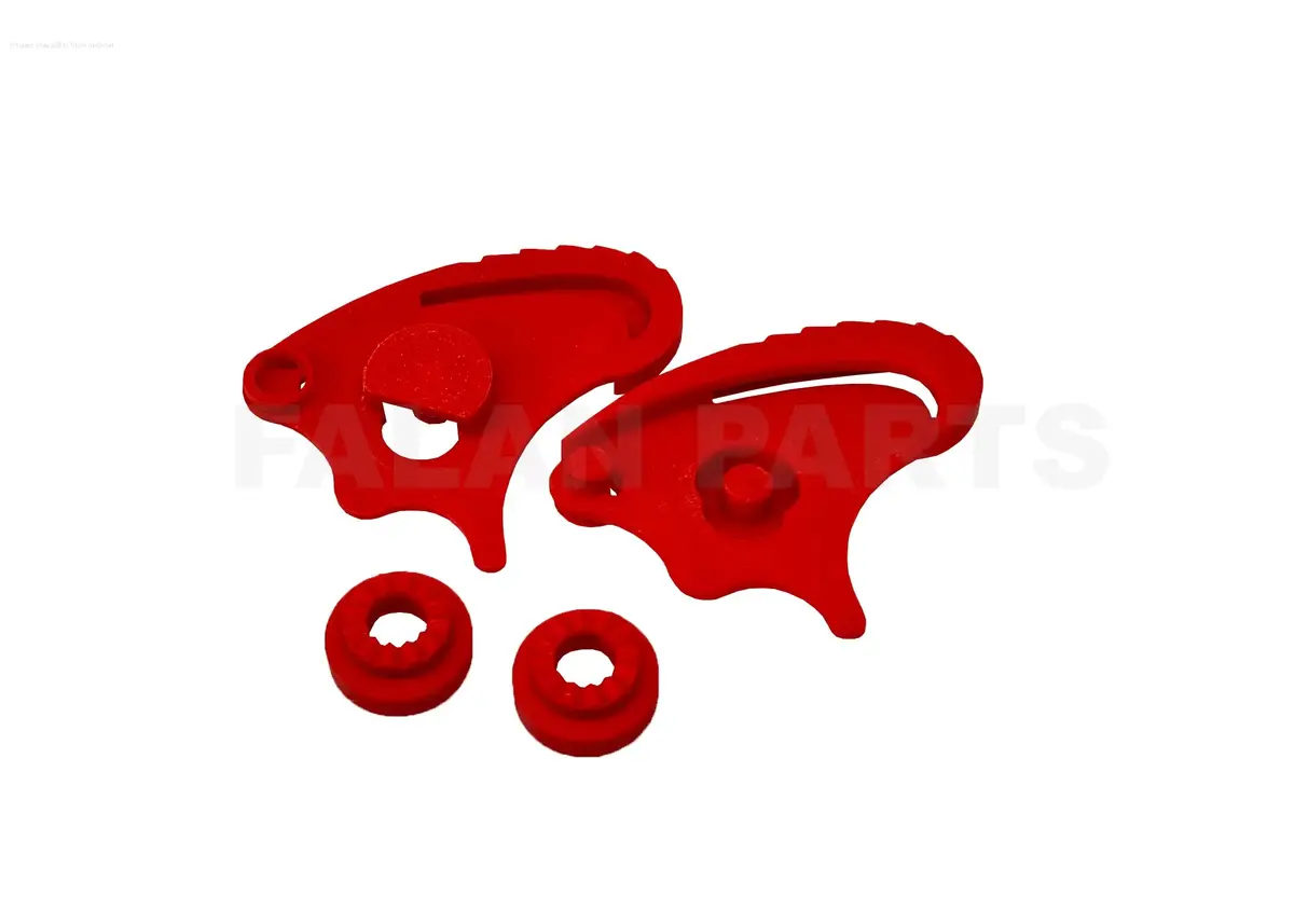 Roof Boxer V8 Helmet Clip Set Red 1