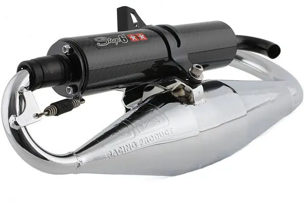 Stage6 Pro Replica Exhaust Minarelli Vertical Chrome With Carbon Silencer 1