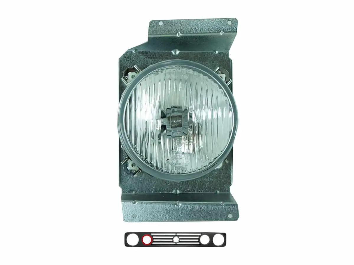 High Beam Assembly - Passenger Side (South African Grille) 1