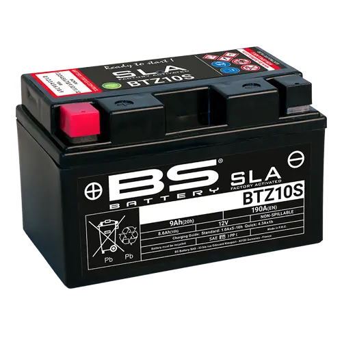 Bs Battery Btz10s-Bs Sla Max Equivalent Ytz10s 1