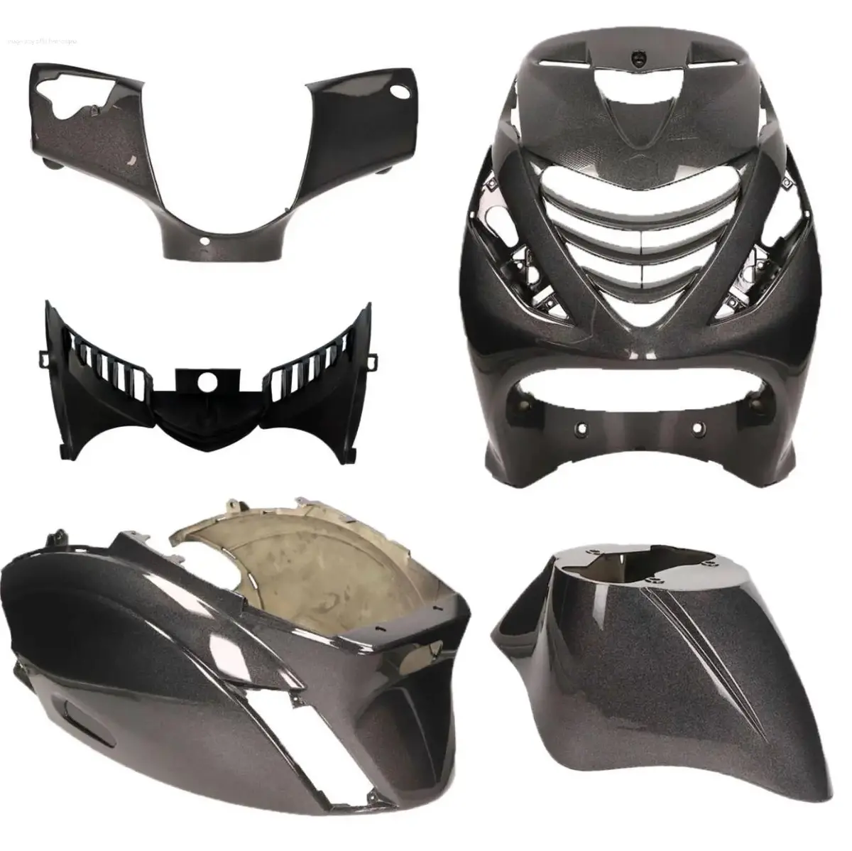 Panel Kit High Gloss Psychedelic Black | Piaggio Zip 2000/Sp Models 1