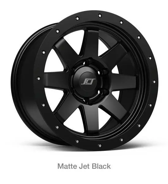 Stealth Custom Series Sr8 16X8 -12 Matte Jet Black Set Of 4 1