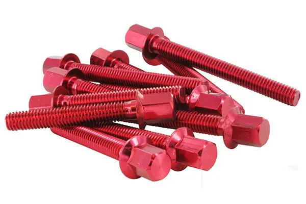Str8 Red Anodized Transmission Cover Scwew Kit 1