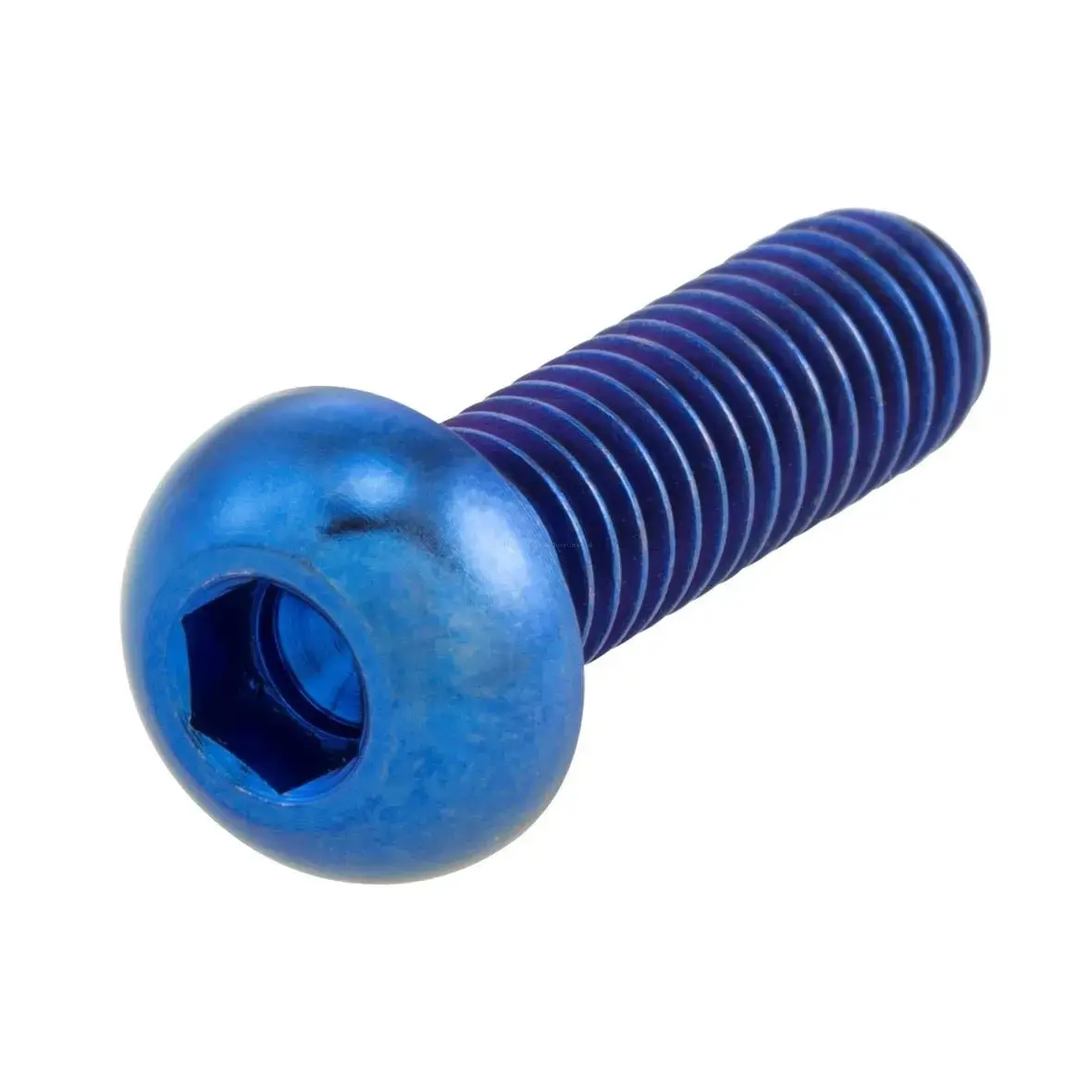 Screw M6x20 Mm |Round Head |Titanium Blue |Brake Disc |Vespa Models 5-10 Pack 1