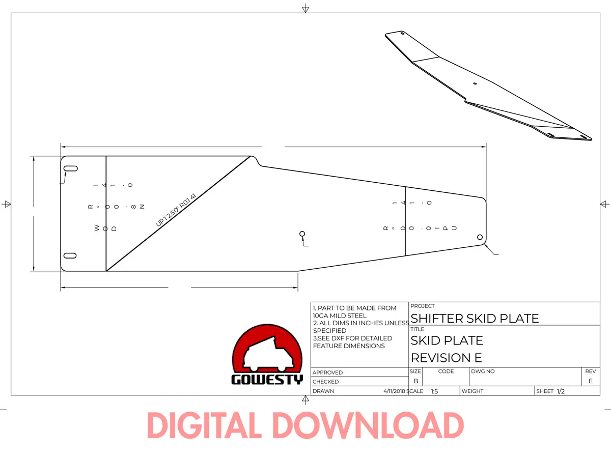 [Digital Download] Coolant And Shifter Skid Plate 1
