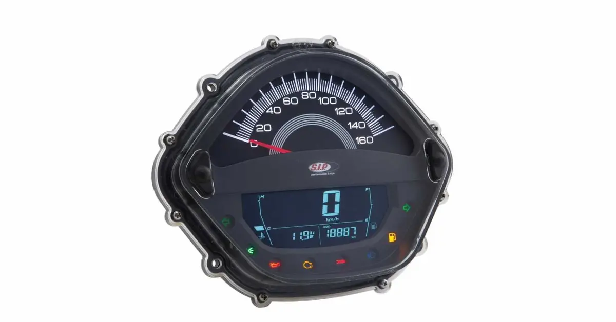 Speedometer/Rev Counter Sip Black | Vespa Gts/Gt/Gt L 125-200Cc (Carburattor Model) 1