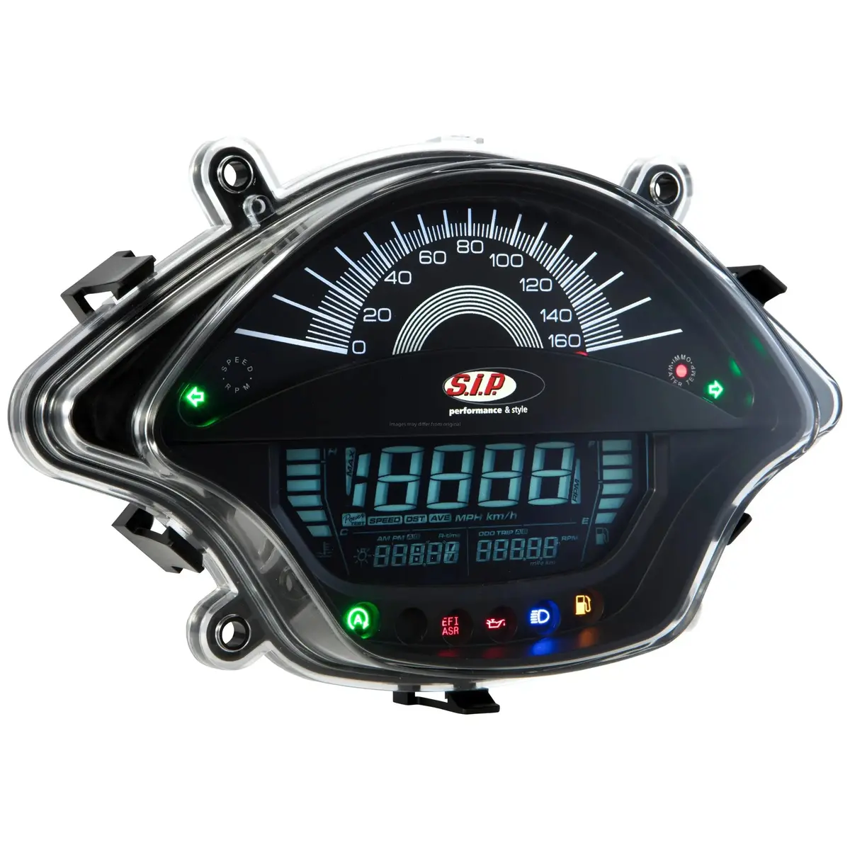 Speedometer/Rev Counter Sip Black | Vespa Gts/Gts Super 300 Fl (`14-´16) 1
