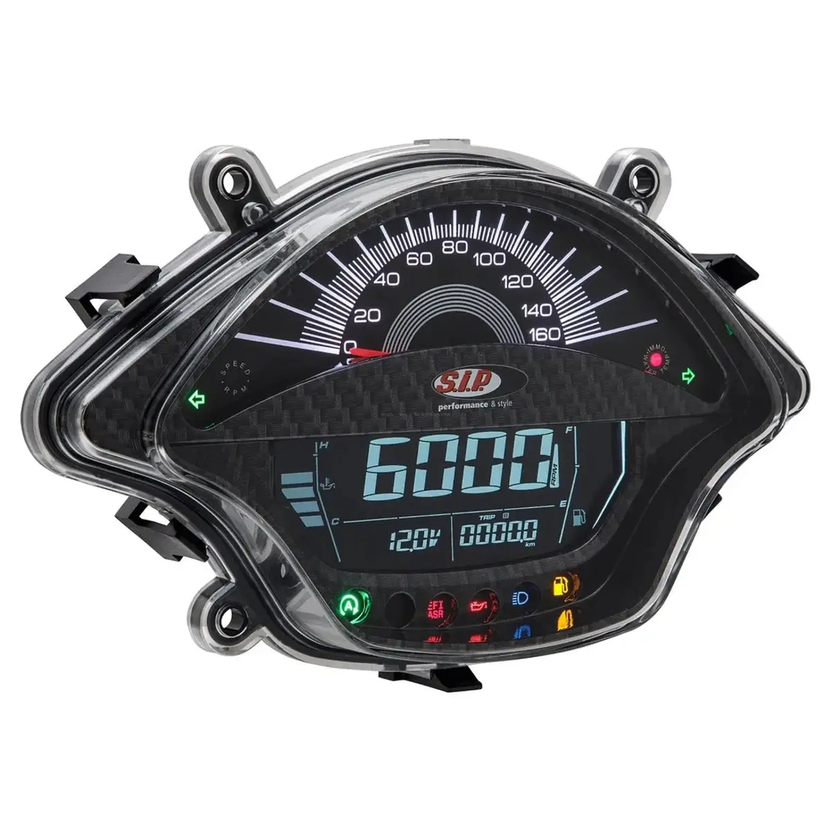 Speedometer/Rev Counter Sip Black | Vespa Gts/Gts Super 300 Fl (`14-´16) 1