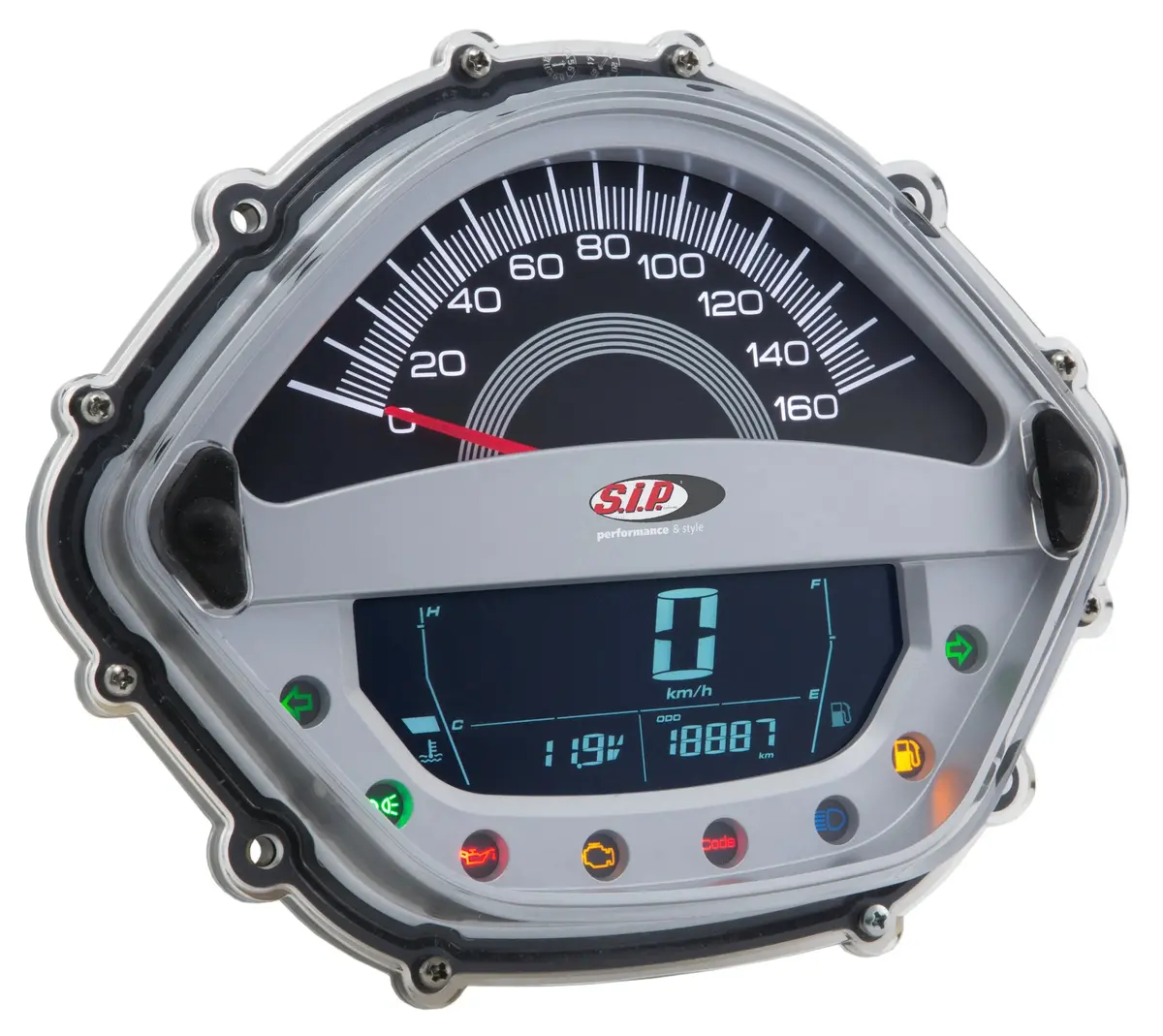 Speedometer / Rev Counter Sip Silver | Vespa Gts 250Cc (-`13) 1
