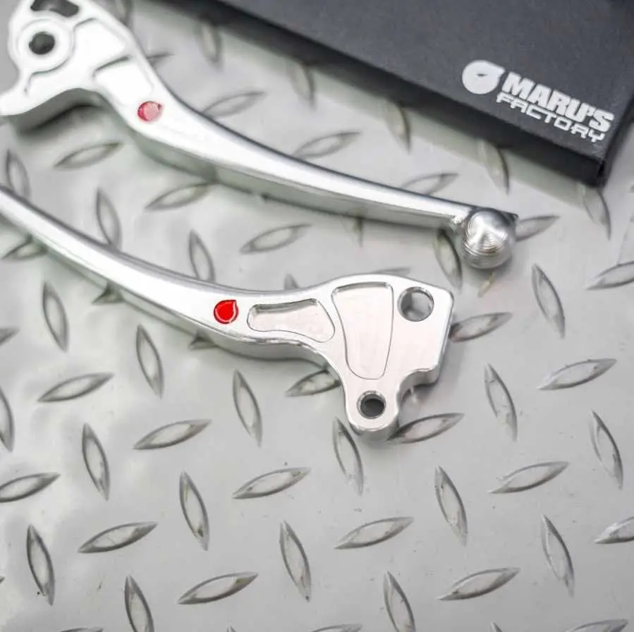 Sport Lever Set Maru's Factory Silver | Vespa Lx/Lxv/S/Primavera/Sprint 50-150Cc 2