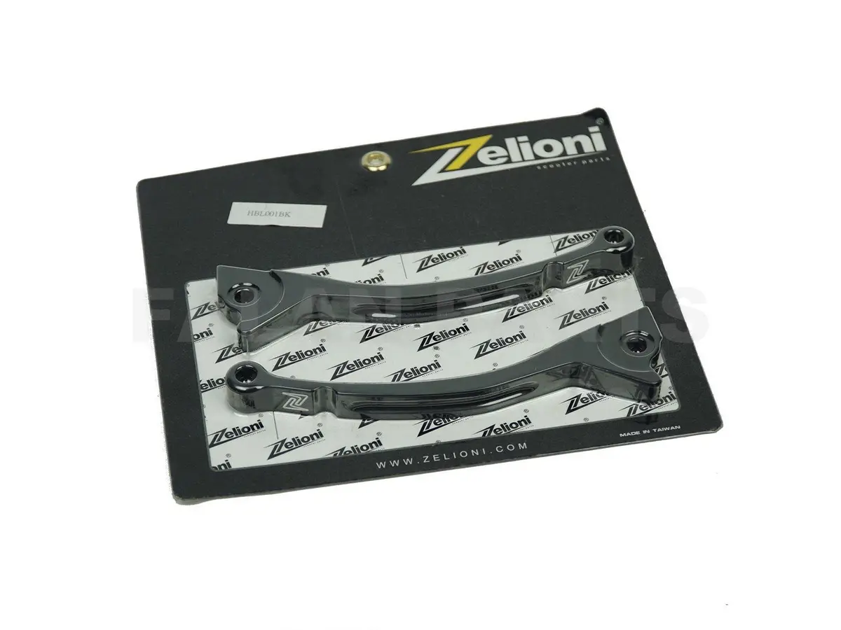 Sport Lever Set Zelioni Matt Black | Vespa Gts/Gts Super/ Gtv/Gt 60/Gt/Gt L 125-300Cc 1