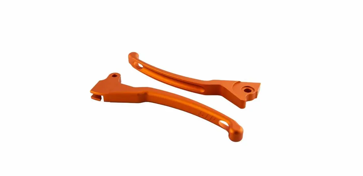 Sport Levers Set Sip Left & Right Matt Orange | Vespa Lx/Lxv/S/ Primavera/ Sprint 50-150Cc 1