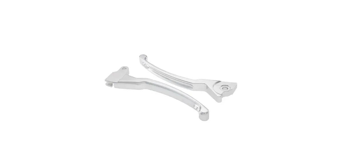 Sport Levers Set Sip Left & Right Silver | Vespa Lx/Lxv/S/ Primavera/ Sprint 50-150Cc 1