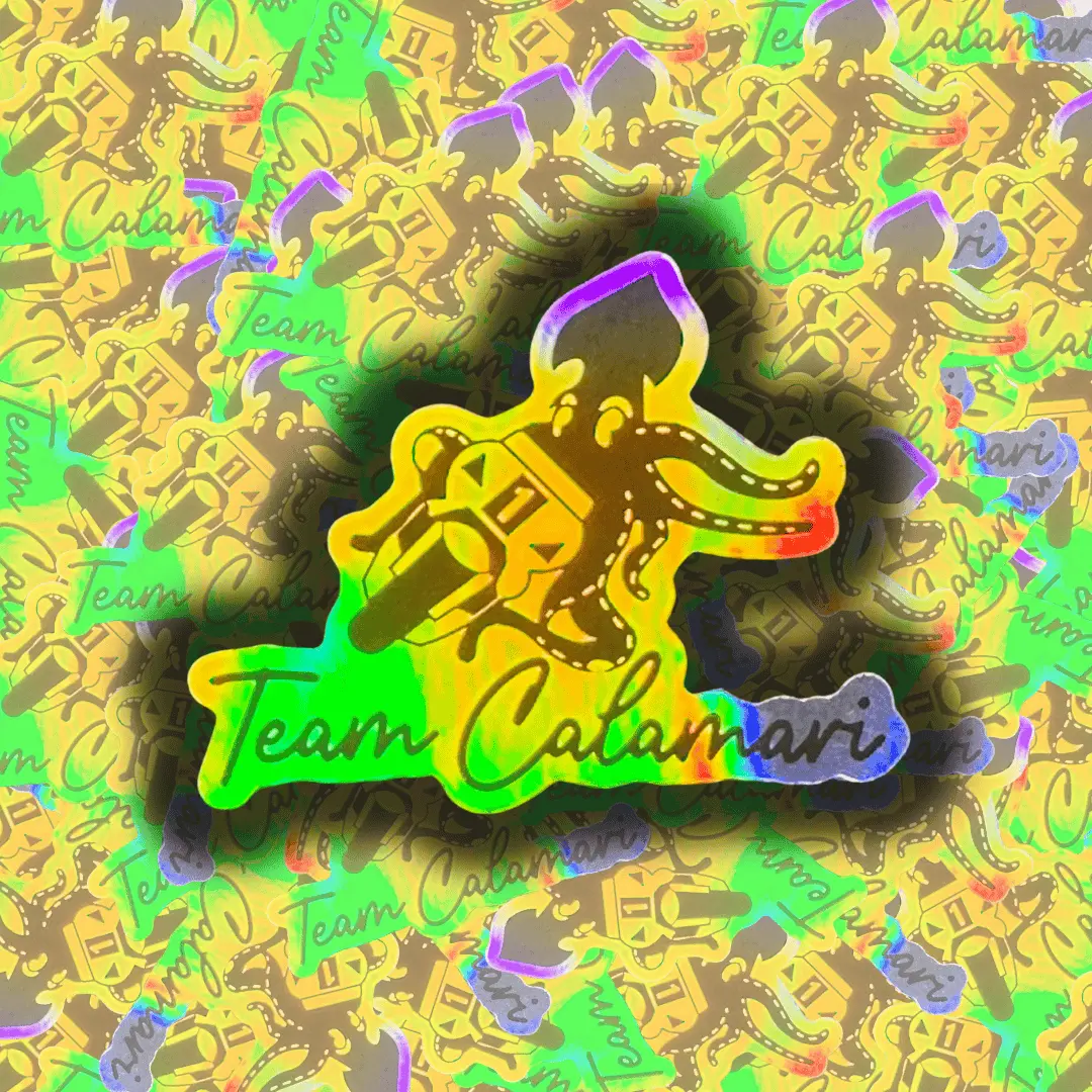 Team Calamari Holographic Sticker 1