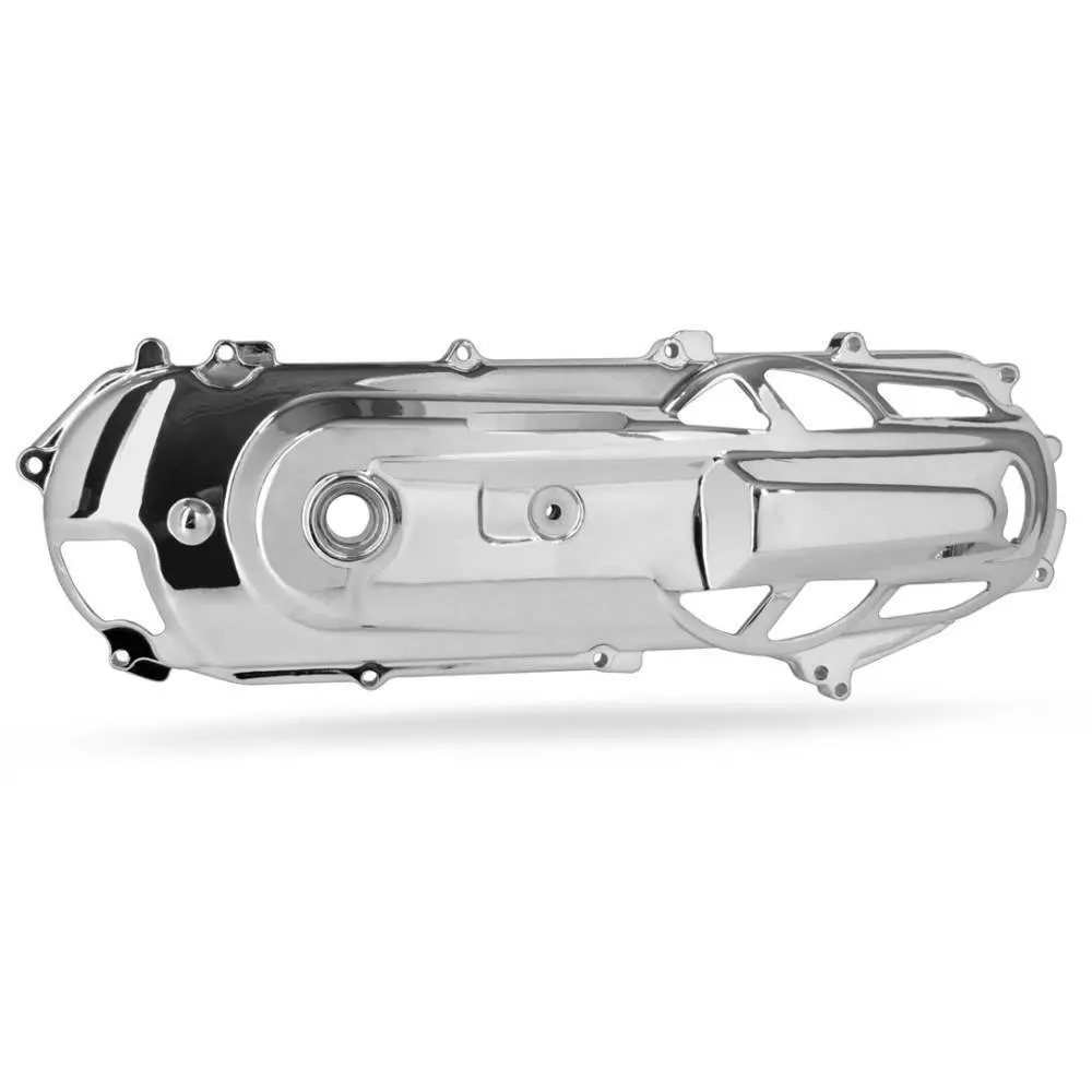 Yamaha Zuma Prebug 1989-2001 Tnt Chrome Ventilated Transmission Cover 1
