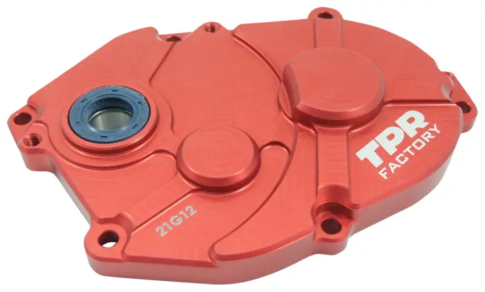 Tpr Factory Cnc Red Anodized Minarelli Gear Box Transmission Cover 1