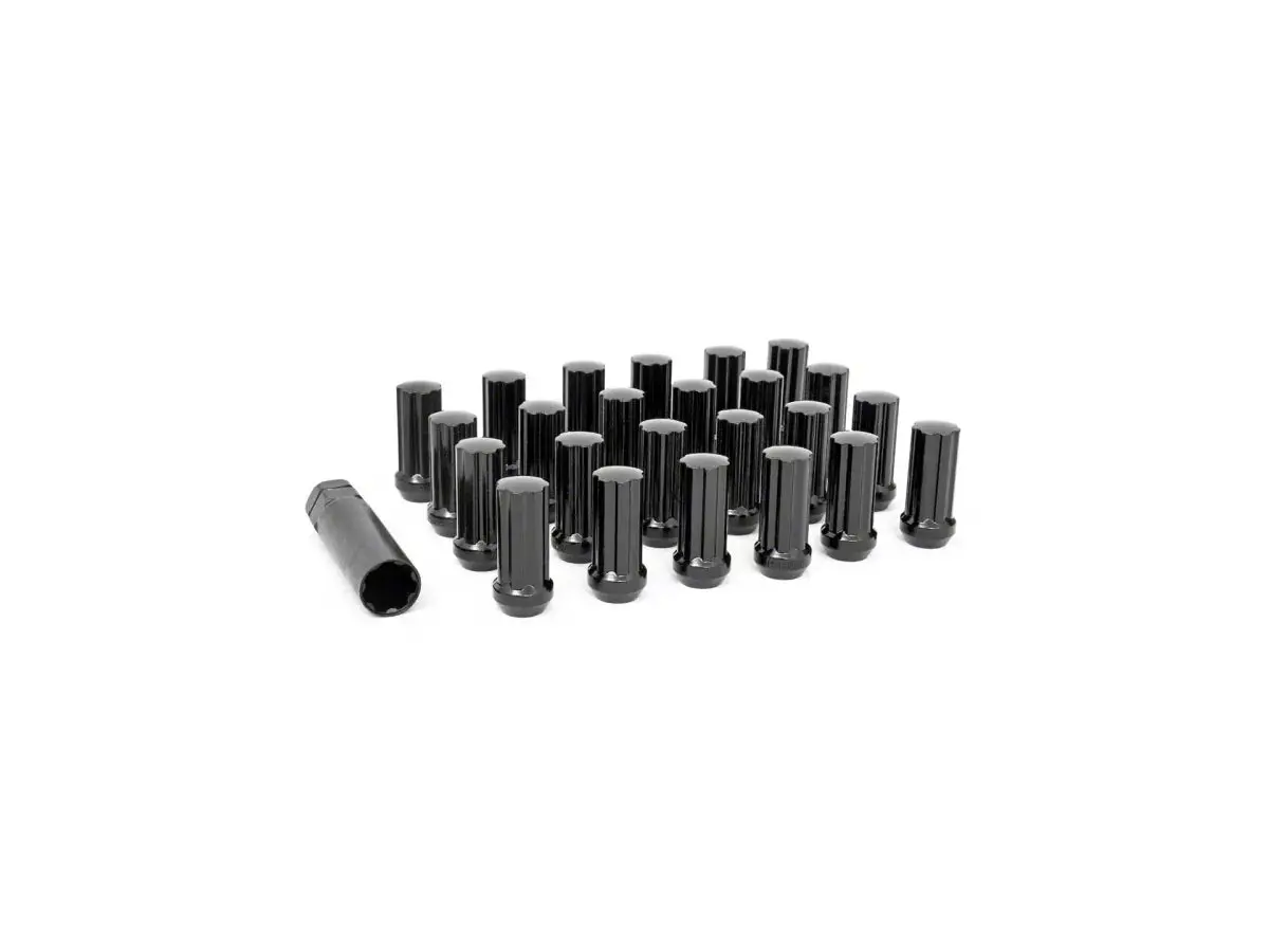 Rough Country Lug Nuts M12 X 1.5 Lug Nut Set Of 24- Pt# 121524Blk (G1) 1