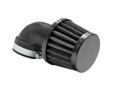 90 Degree Carbon Air Filter For Dellorto Carburetors 28Mm-35Mm 1