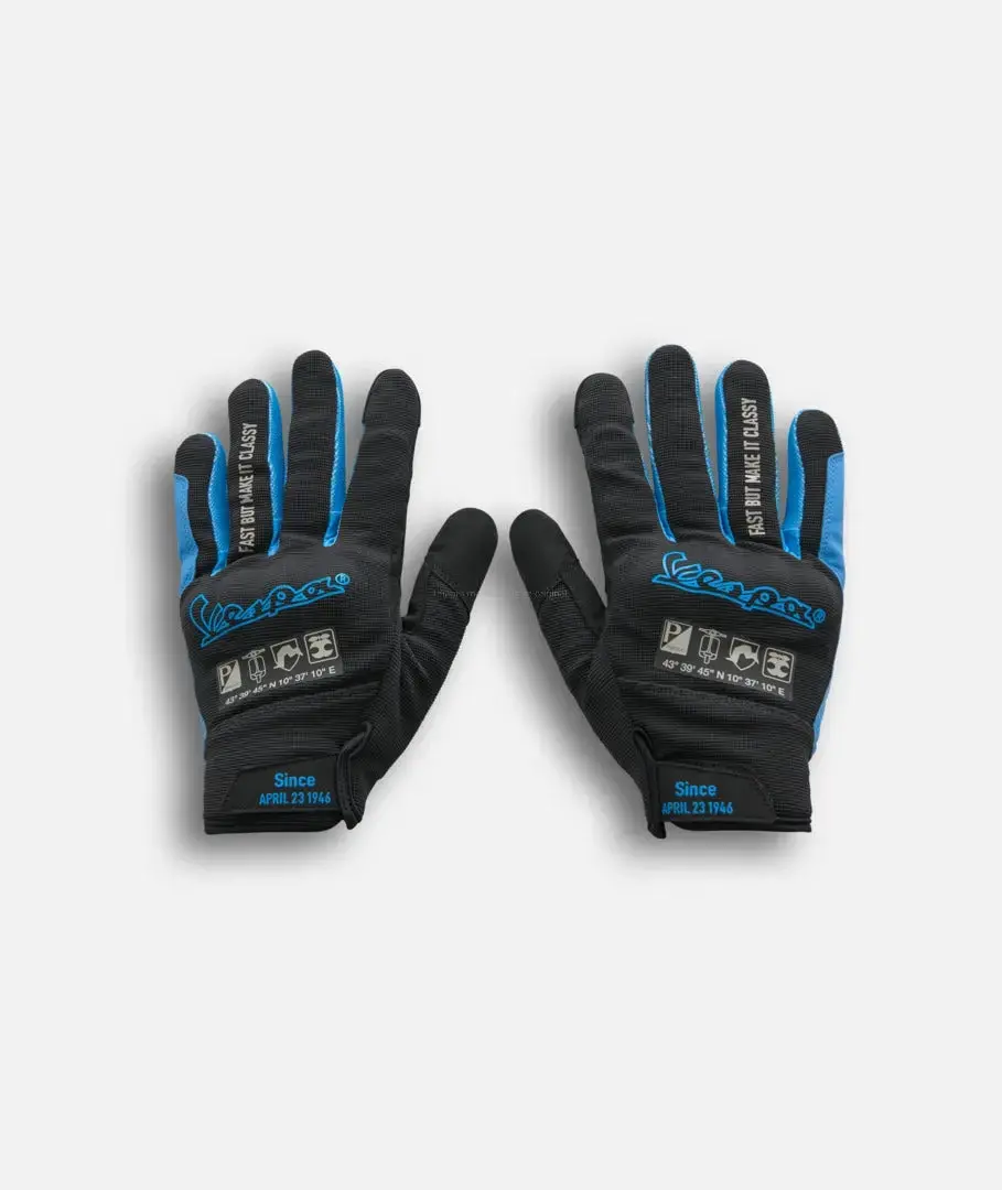 Technical Gloves Vespa Dec Black/Blue 1