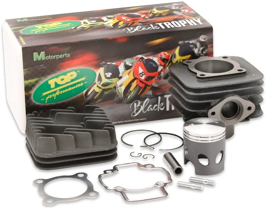 Top Performances "Black Trophy" 70Cc Cylinder Kit For The Vespa Et2 / Piaggio Engine 1