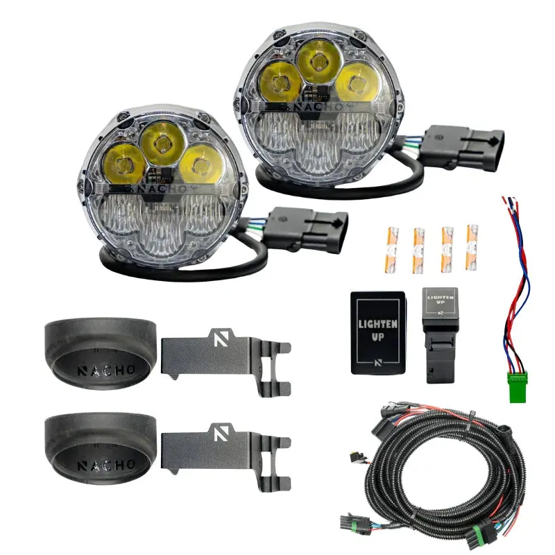 Nacho Offroad Lighting Toyota Sae Combo Plug N Play Fog Kit Pn: V3to1kwsm 1