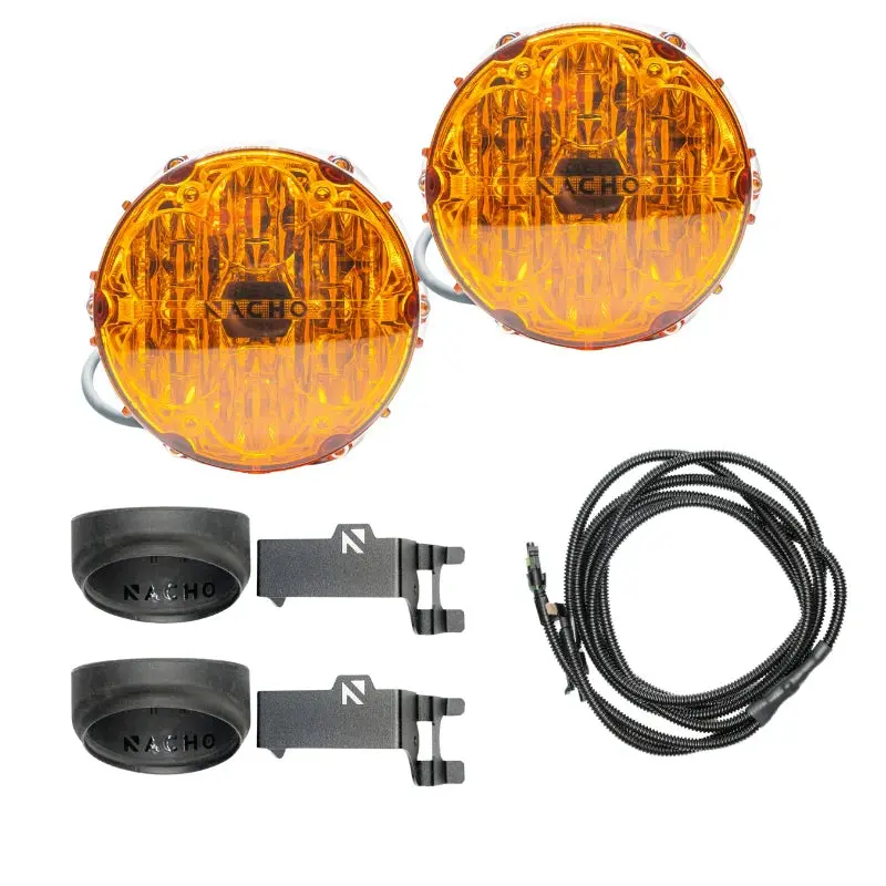Nacho Offroad Lighting Toyota Sae Plug N Play Amber Fog Kit Pn: V3to1kaso 1