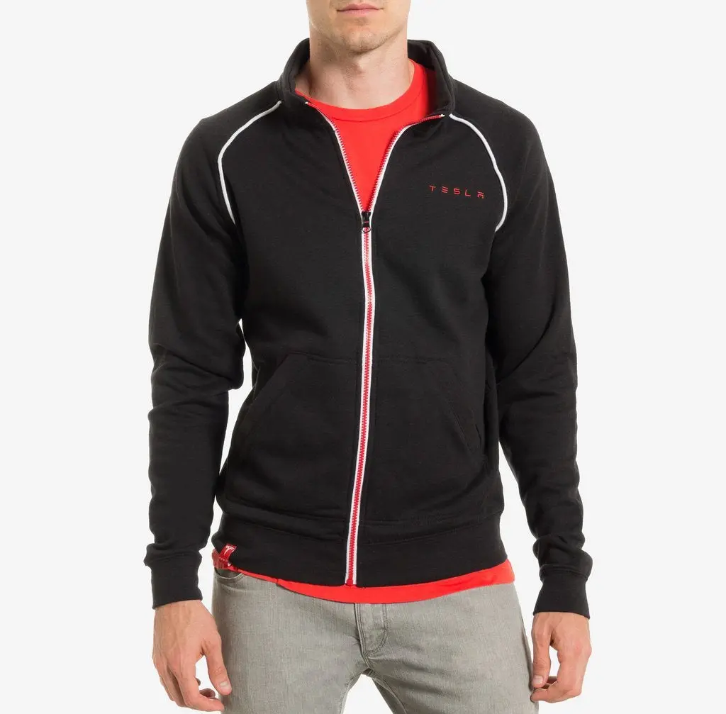 Unisex Black Track Jacket 1