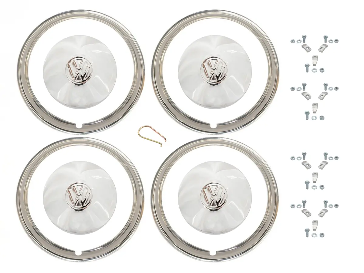 Trim Ring & Hubcap Bundle (Gowesty 15" Steel Wheels) 1