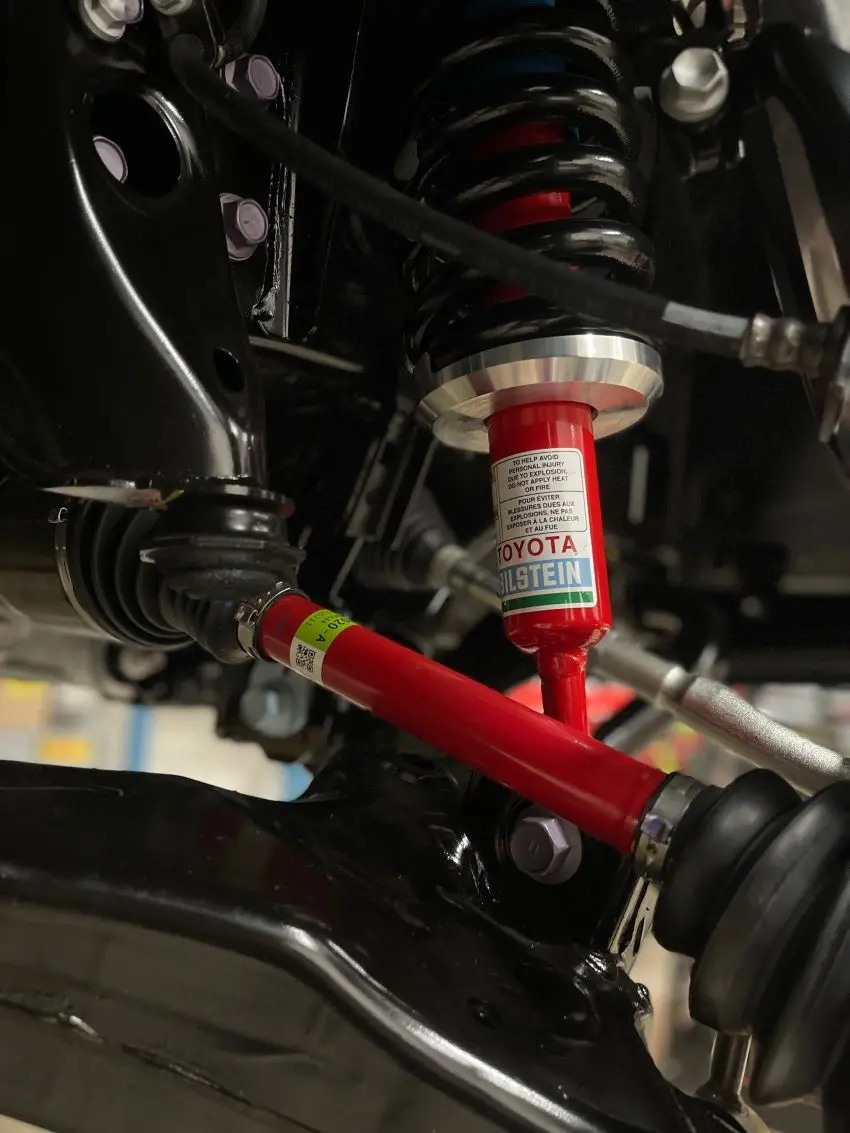 Westcott 2022-’25 Toyota Tundra Preload (Black Anodized) Collar Lift Kit – Trd Off-Road - Red Bilstein Shocks- Pt# 35207B (D5) 1
