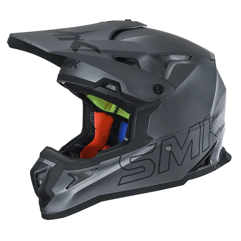 Smk Allterra Anthracite Off-Road Helmet (Mada-620) | Motocross, Dirt Bike, Atv Helmet In Kuwait 1