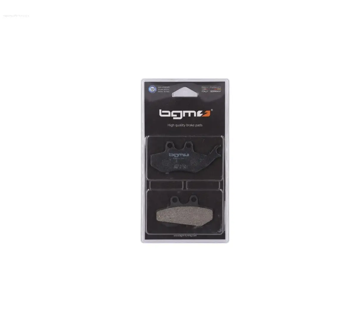 Brake Pads Bgm 76.8X41.8/94.5X42mm | Gilera Runner 125-200 Fx/Fxr/Vx/Vxr With Grimeca Brake Caliper (9Mm Pin) 1