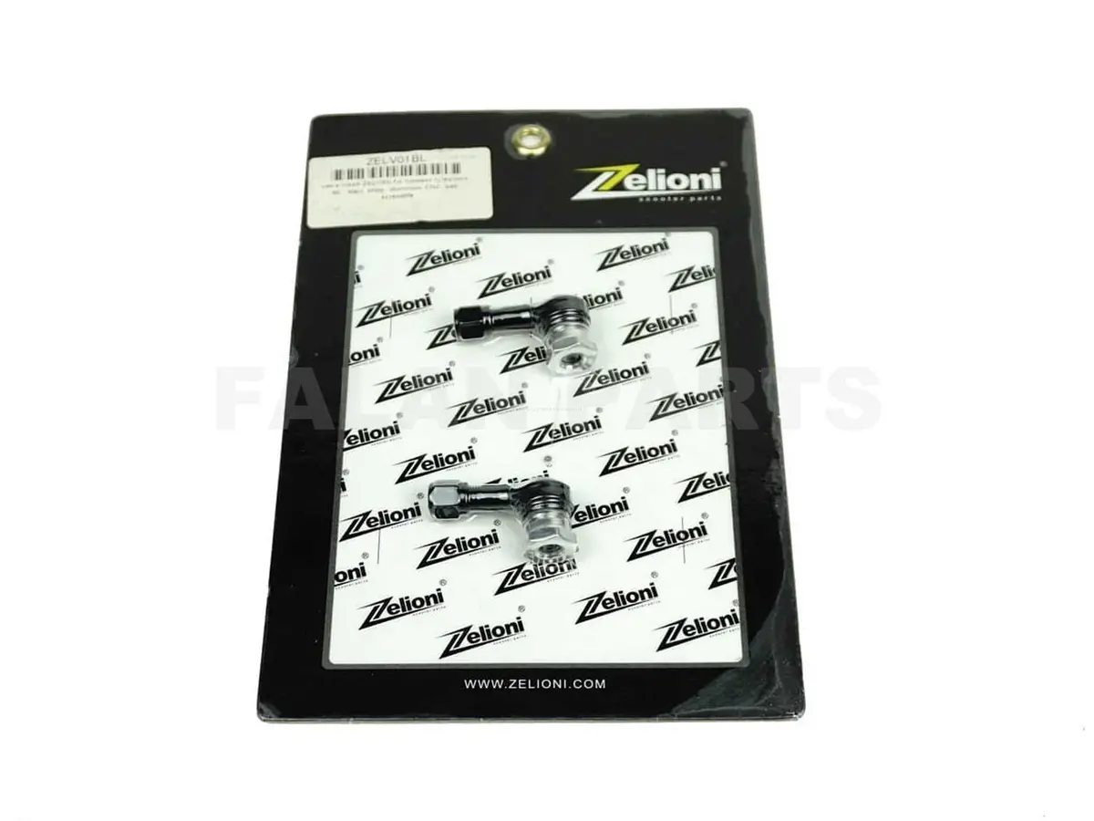 Valve Insert Zelioni Black Matt | Vespa / Piaggio Tubeless Tyres/Rims 1