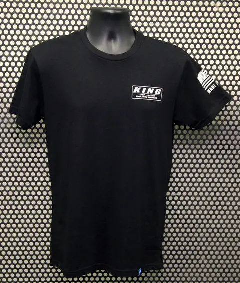 King Shocks Black Cvc Crew Tee W/White Logo 1