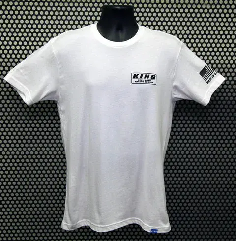 King Shocks White Tee W/Black Logo- Pt# App-Vmt200 1