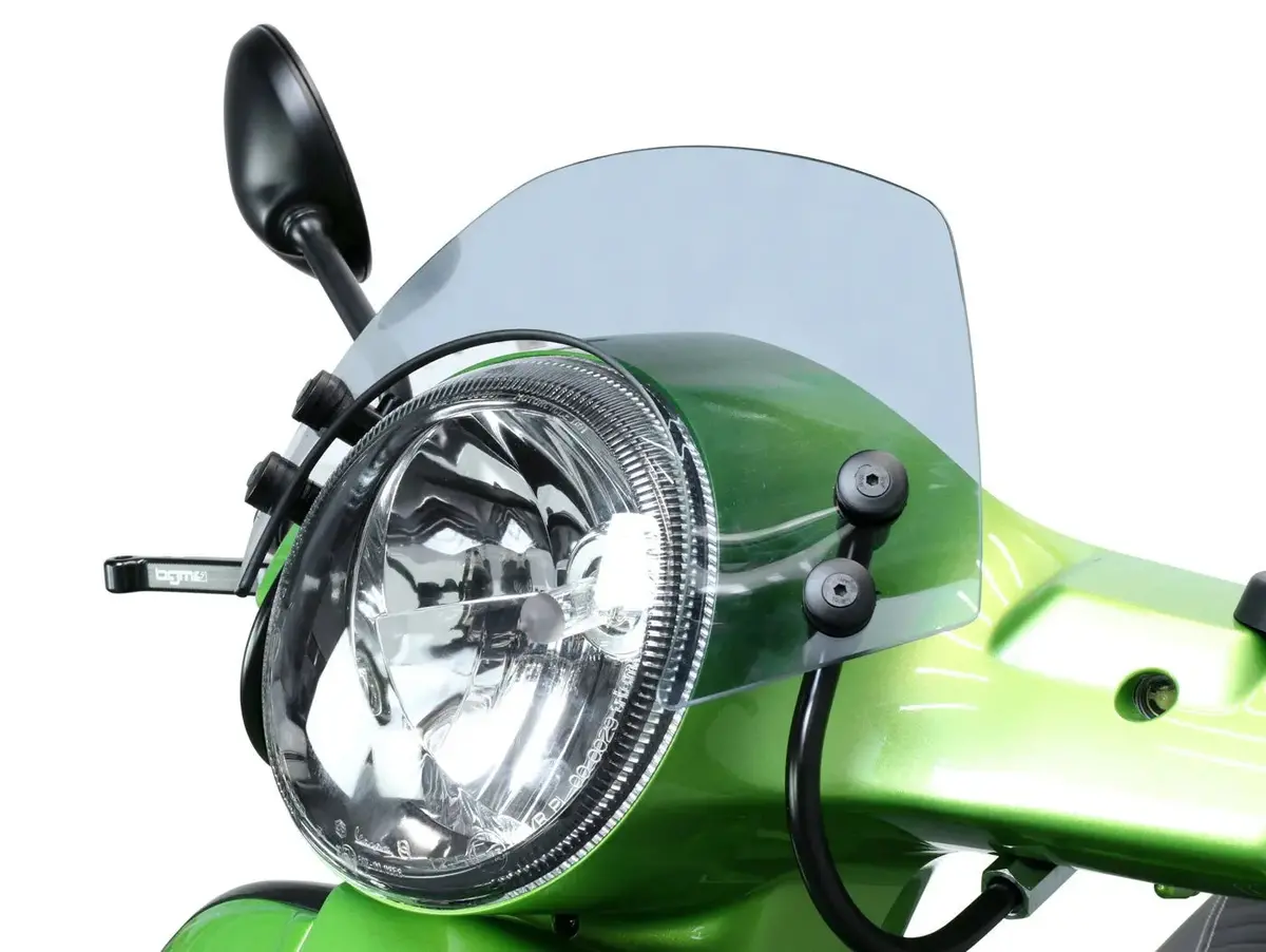 Windshield With Black Brackets Moto Nostra | Vespa Gts Models 125-300Cc 1
