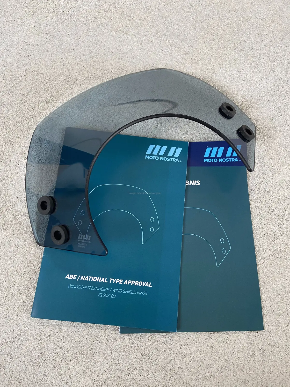 Windshield With Black Brackets Moto Nostra "Open Box" | Vespa Gts 125-300 Hpe (2019-) 1