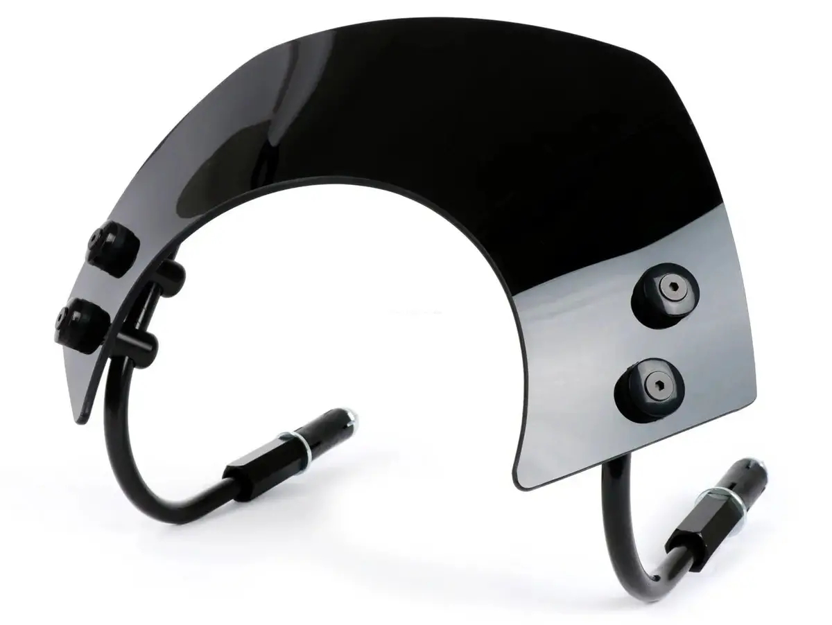 Windshield With Black Brackets Moto Nostra |Vespa Gts 125-300 Hpe (2019-) 1