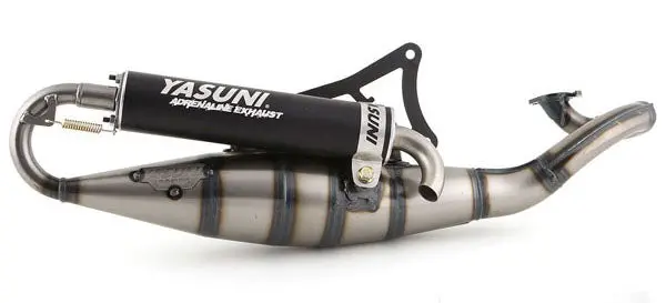 Yasuni R Exhaust Minarelli Horizontal With Black Silencer 1