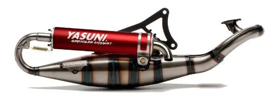 Yasuni R Exhaust Minarelli Horizontal With Red Silencer 1