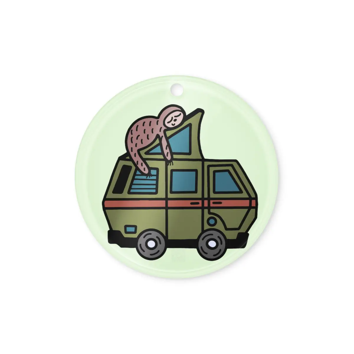 Stewie Sloth Acrylic Tree Ornament 1